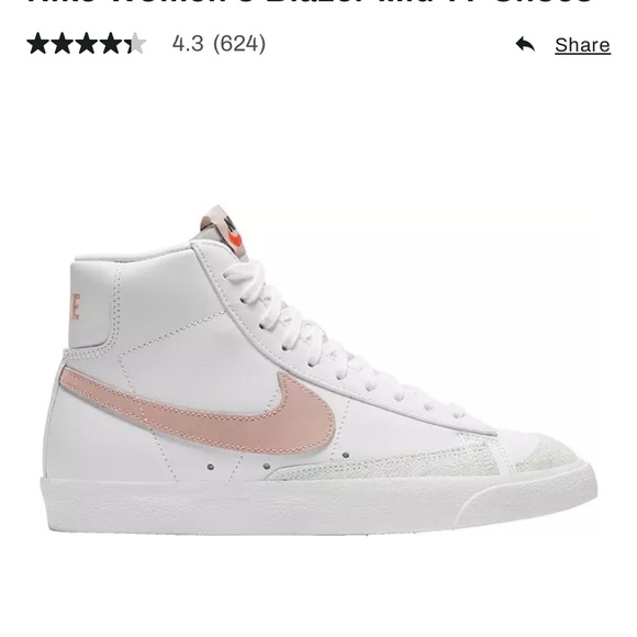 Nike Shoes - nike blazer mid womens size 6.5 light pink